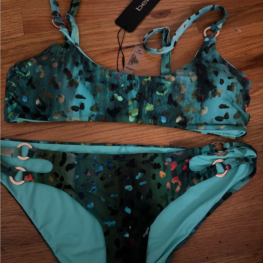 Bebe Multicolor Women's Bikini Set